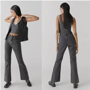 Urban Outfitters BDG Gray High Waisted Distressed Jeans 33